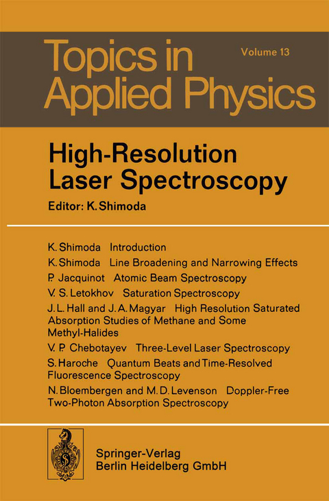 High-Resolution Laser Spectroscopy - 
