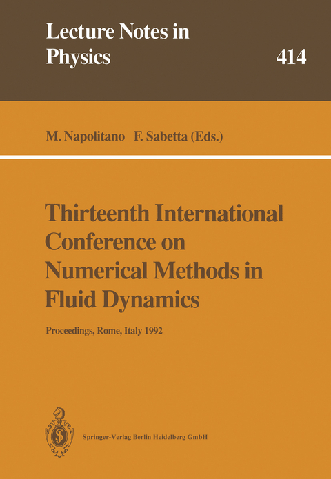 Thirteenth International Conference on Numerical Methods in Fluid Dynamics - 