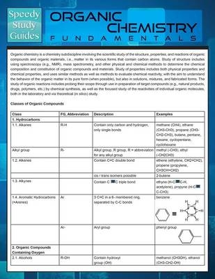 Organic Chemistry Fundamentals (Speedy Study Guide) -  Speedy Publishing LLC