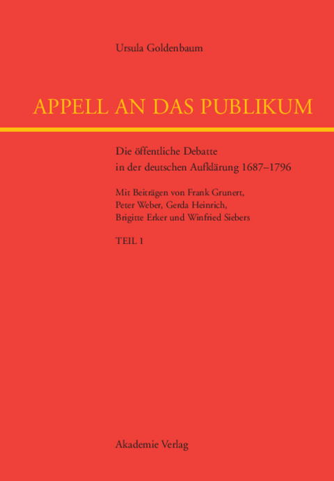 Appell an das Publikum - Ursula Goldenbaum