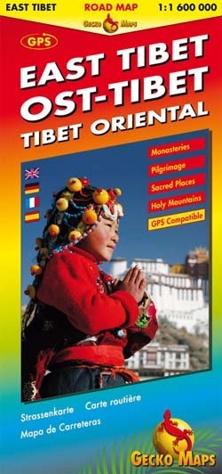 Ost-Tibet Strassenkarte 1:1 600 000 - Martina Rohweder, Arne Rohweder