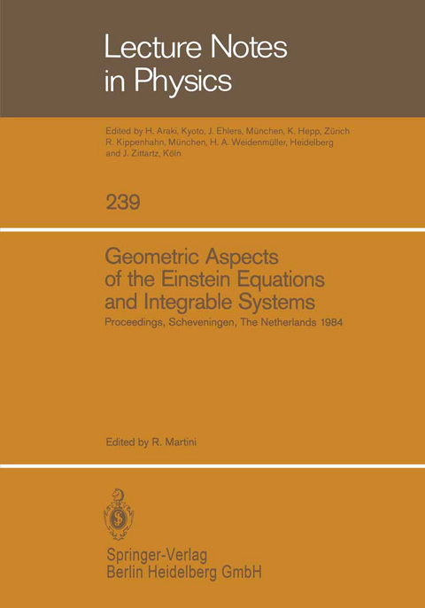Geometric Aspects of the Einstein Equations and Integrable Systems - 