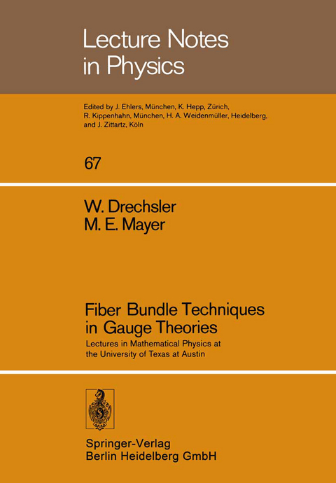 Fiber Bundle Techniques in Gauge Theories - W. Drechsler, M.E. Mayer