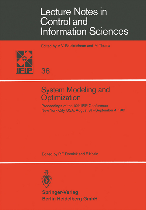 System Modeling and Optimization - 