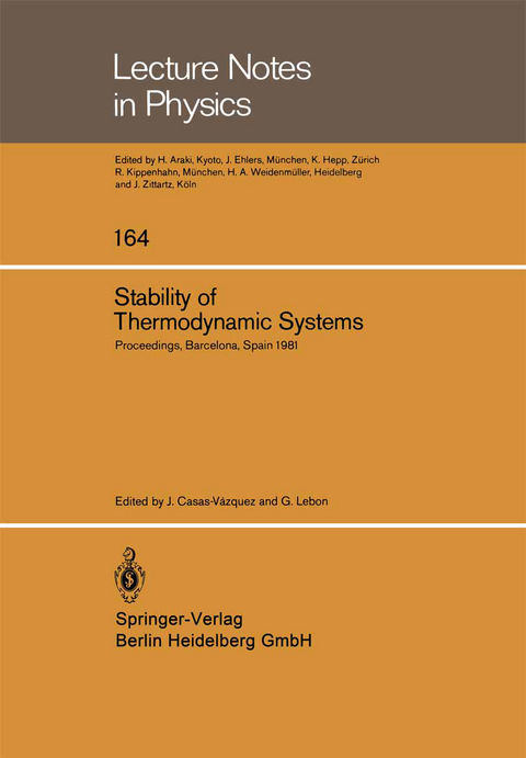 Stability of Thermodynamic Systems - 