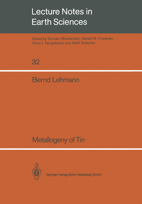 Metallogeny of Tin - Bernd Lehmann