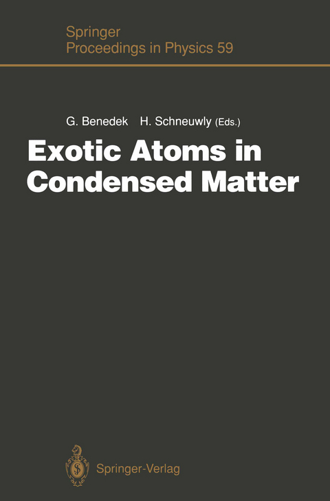 Exotic Atoms in Condensed Matter - 