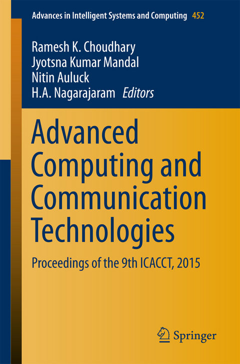 Advanced Computing and Communication Technologies - 