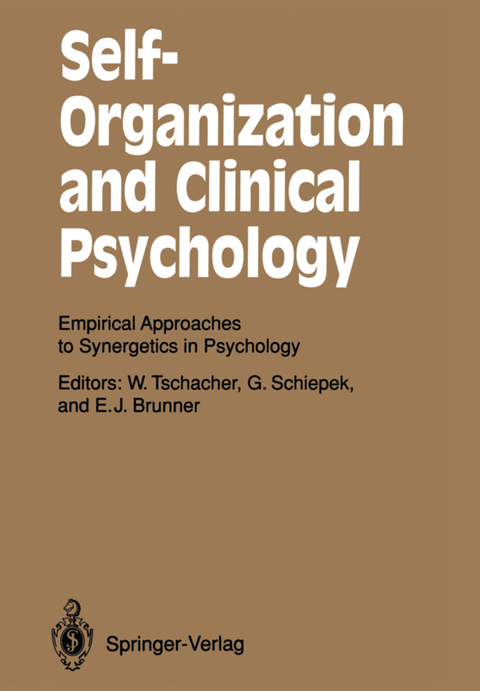 Self-Organization and Clinical Psychology - 