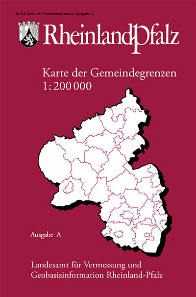 Karte der Gemeindegrenzen von Rheinland-Pfalz 1:200 000, Ausgabe A -  Landesamt für Vermessung und Geobasisinformation Rheinland-Pfalz
