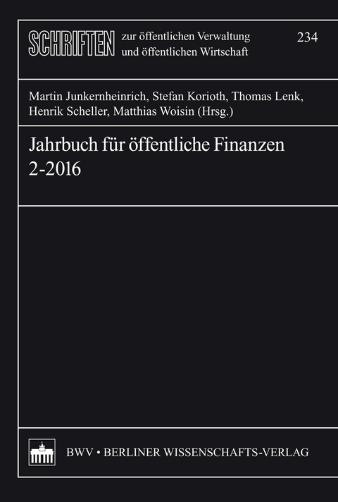 Jahrbuch für öffentliche Finanzen 2-2016 - 