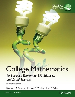 MyMathLab Access Card -- for College Mathematics for Business, Economics, Life Sciences and Social Sciences, Global Edition - Raymond Barnett, Michael Ziegler, Karl Byleen