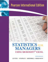 Online Course Pack:Statistics for Managers Using Excel and Student CD Package:International Edition/OneKey Blackboard, Student Access Kit, Statistics for Managers Using Excel - David M. Levine, Mark L. Berenson, Timothy C. Krehbiel