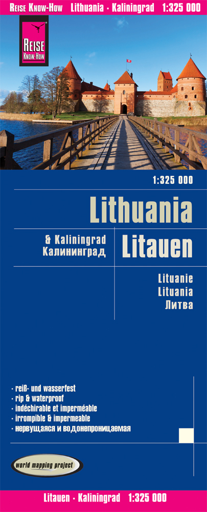 Reise Know-How Landkarte Litauen und Kaliningrad / Lithuania and Kaliningrad (1:325.000) - Reise Know-How Verlag Peter Rump