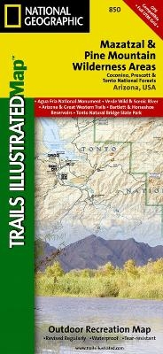 Mazatal & Pine Mountain Wilderness Areas, Coconino And Tonto National Forests - National Geographic Maps