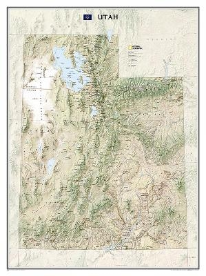 Utah, Tubed - National Geographic Maps