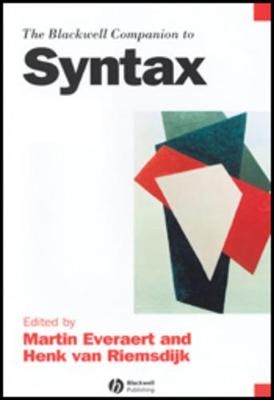 The Blackwell Companion to Syntax Volumes 1-5 Set - 