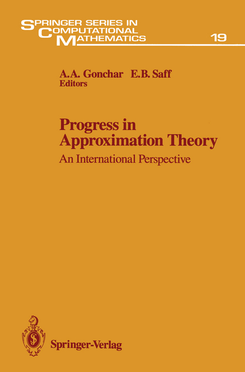 Progress in Approximation Theory - 