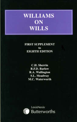 Williams on Wills - R. F. D. Barlow, R. A. Wallington, Susannah L. Meadway, Michael Waterworth