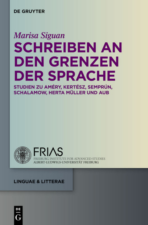 Schreiben an den Grenzen der Sprache - Marisa Siguan