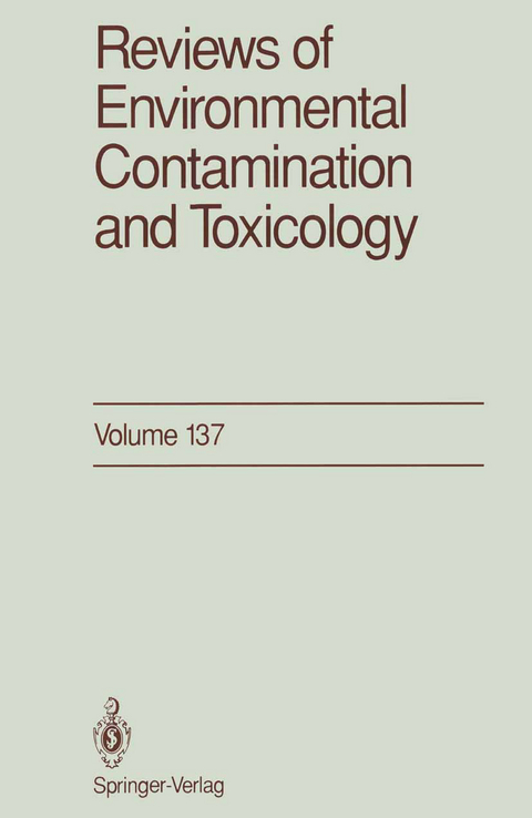 Reviews of Environmental Contamination and Toxicology - George W. Ware