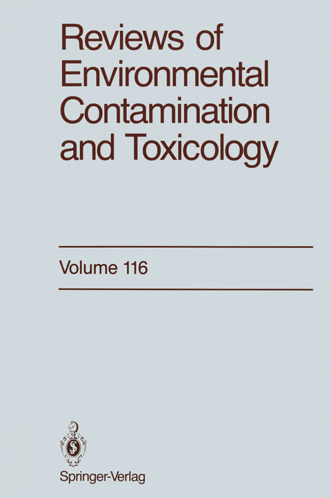 Reviews of Environmental Contamination and Toxicology - George W. Ware, Herbert N. Niggs, Arthur Bevenue