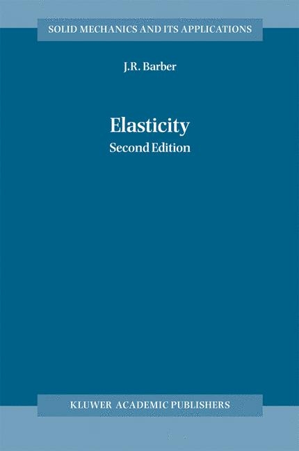 Elasticity - J. R. Barber