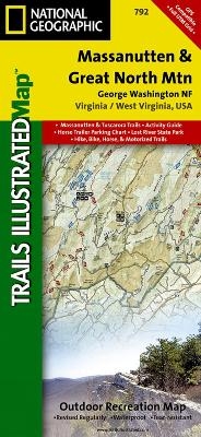 Massanutten/Great Northern Mountains G.W. & Jefferson N.F.s - National Geographic Maps