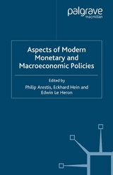 Aspects of Modern Monetary and Macroeconomic Policies - 