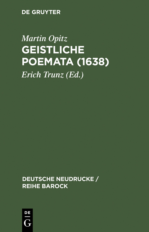 Geistliche Poemata (1638) - 