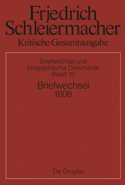 Briefwechsel 1808 - 