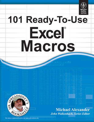 101 Ready-to-Use Excel Macros - Michael Alexander