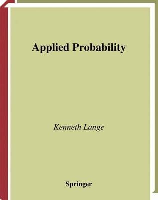 Applied Probability - Kenneth Lange