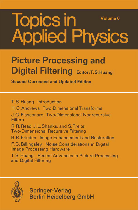 Picture Processing and Digital Filtering - 