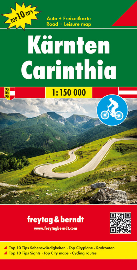 Kärnten, Autokarte 1:150.000, Top 10 Tips - 
