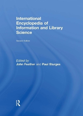 International Encyclopedia of Information and Library Science - 