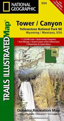 Yellowstone Ne/tower/canyon - National Geographic Maps