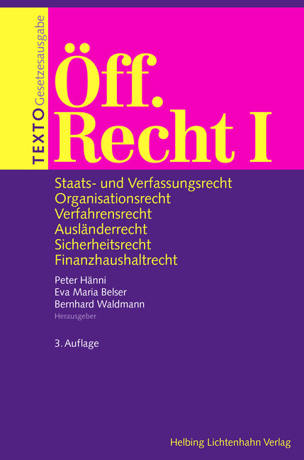 TEXTO Öff. Recht I - 