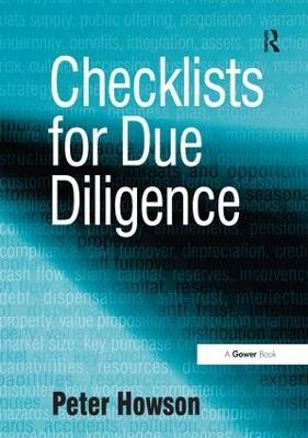 Checklists for Due Diligence - Peter Howson