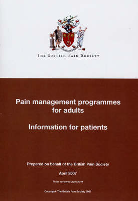 Pain Management Programmes for Adults