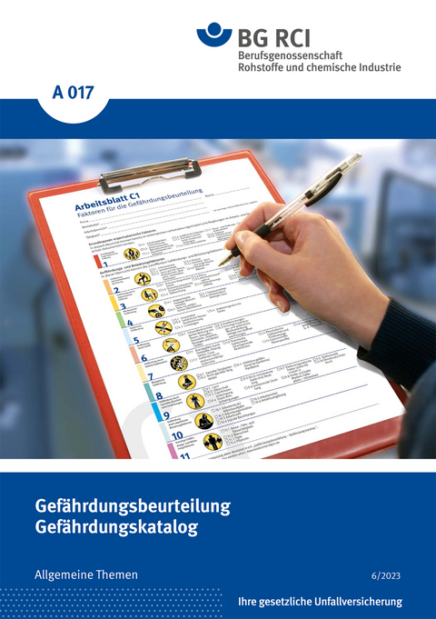 A 017 - Gefährdungsbeurteilung - Gefährdungskatalog