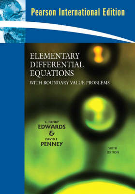 Elementary Differential Equations with Boundary Value Problems - C. Henry Edwards, David E. Penney