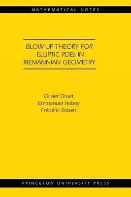 Blow-up Theory for Elliptic PDEs in Riemannian Geometry (MN-45) - Olivier Druet, Emmanuel Hebey, Frédéric Robert