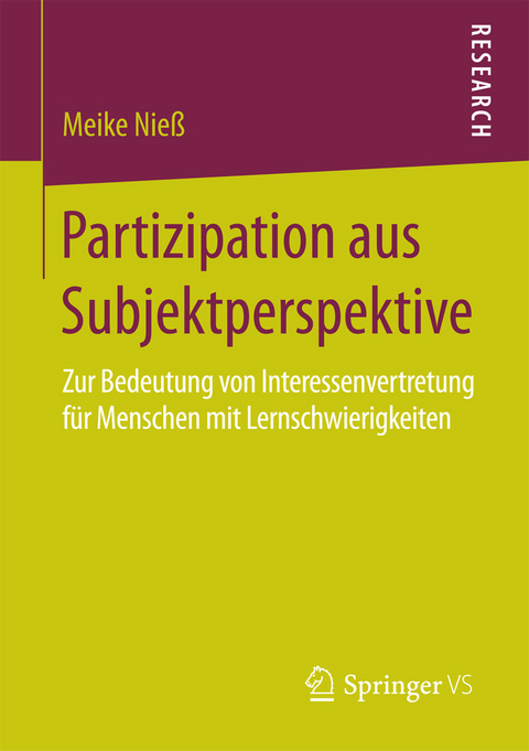 Partizipation aus Subjektperspektive -  Meike Nieß