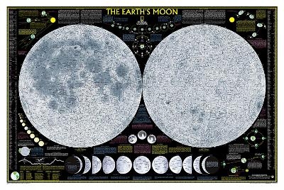 Earth's Moon, Tubed - National Geographic Maps