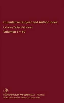 Cumulative Subject and Author Index Including Tables of Contents, Volumes 1-50