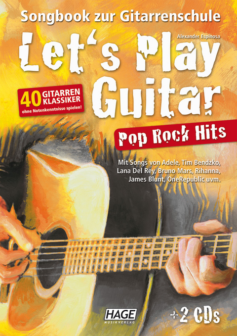 Let's Play Guitar Pop Rock Hits mit 2 CDs - 