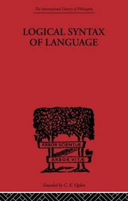 Logical Syntax of Language - Rudolf Carnap