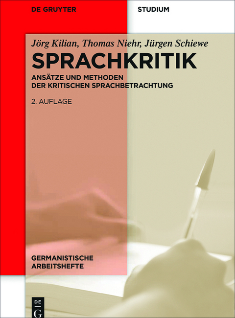 Sprachkritik -  Jörg Kilian,  Thomas Niehr,  Jürgen Schiewe