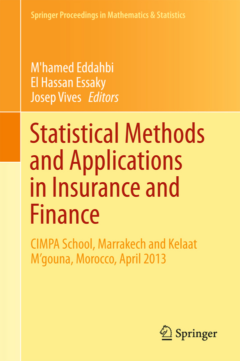 Statistical Methods and Applications in Insurance and Finance - 